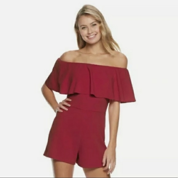 Almost Famous Dresses & Skirts - Red romper size medium